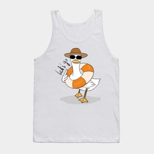 Doo Doo duck Lets go Swimming Tank Top